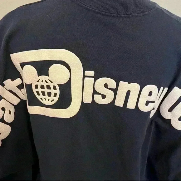 Disney World Spirit Jersey Navy Long Sleeve Crew Neck Size Small - Picture 6 of 11